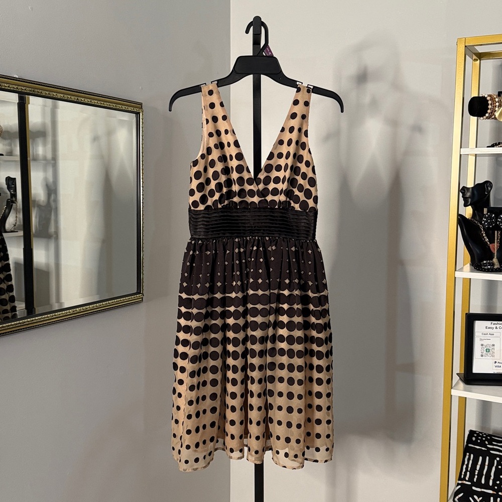 SALE- Polka Dot Sleeveless Party Dress